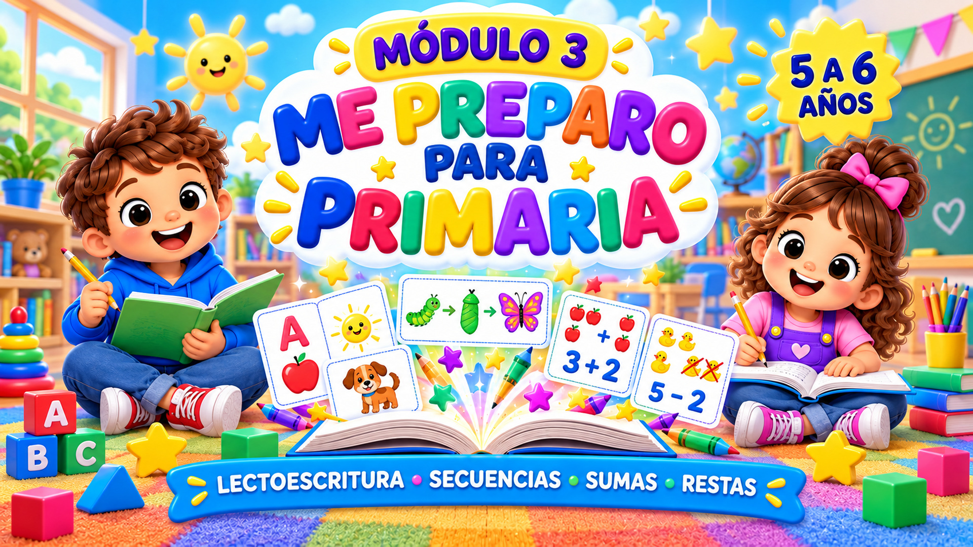 Módulo Me Preparo para Primaria para niños de 5 a 6 años