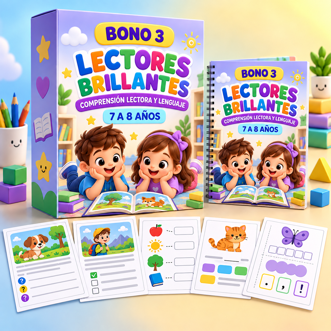 Bono 3: Lectores Brillantes, 7 a 8 años